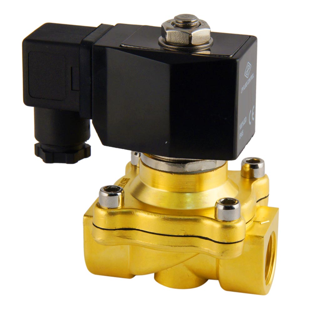 Magnetventil DF-SA 1/2'' Messing FKM 0-6bar 12V DC