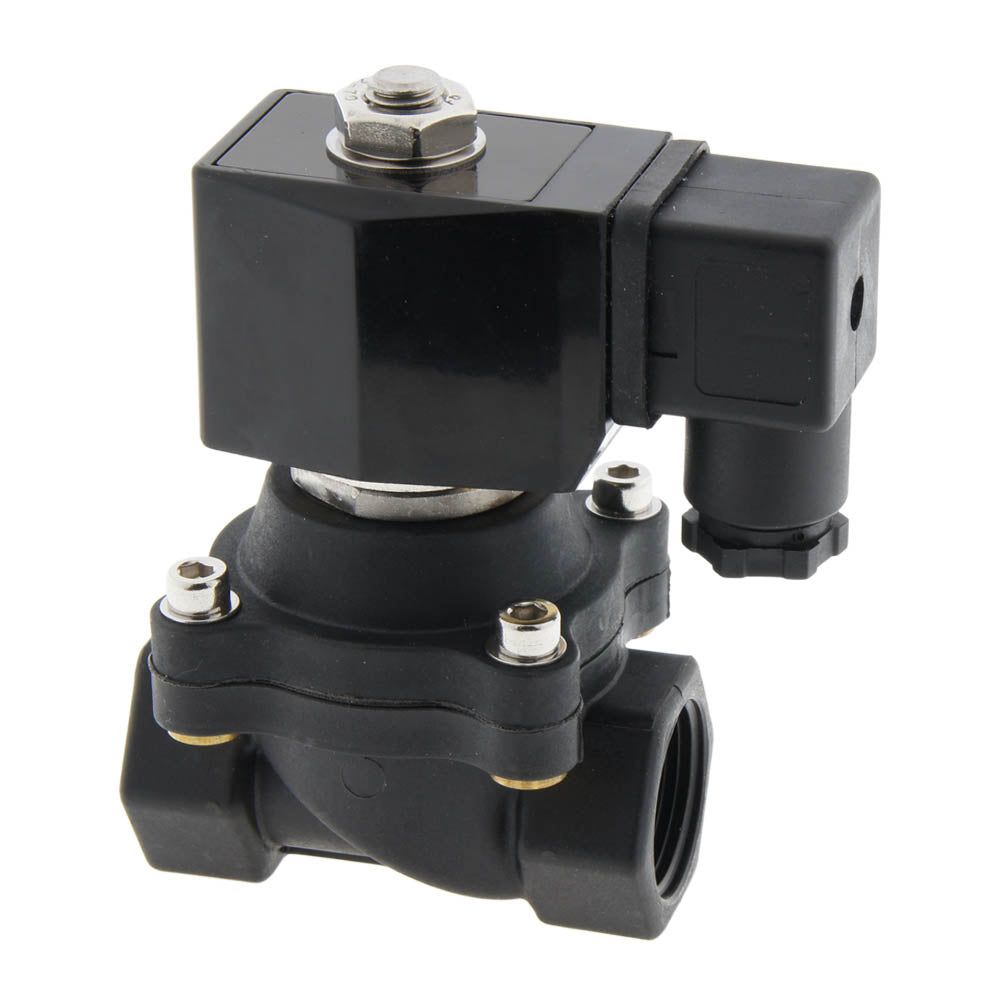 Magnetventil DF-SA 3/4'' Nylon FKM 0-6bar 12V DC