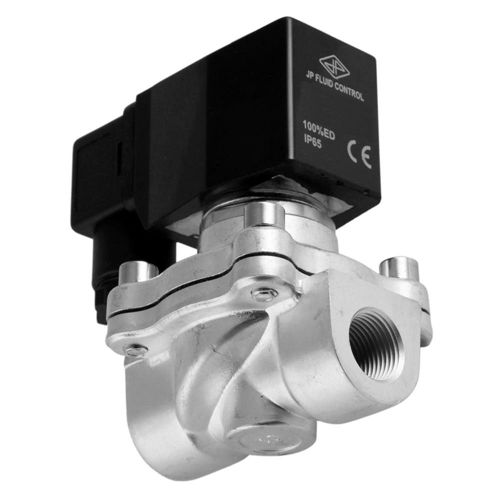 Magnetventil DF-SA 3/8'' Edelstahl FKM 0-6bar 12V DC