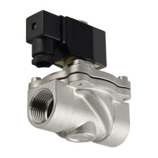 Magnetventil DF-SA 1'' Edelstahl FKM 0-6bar 12V DC