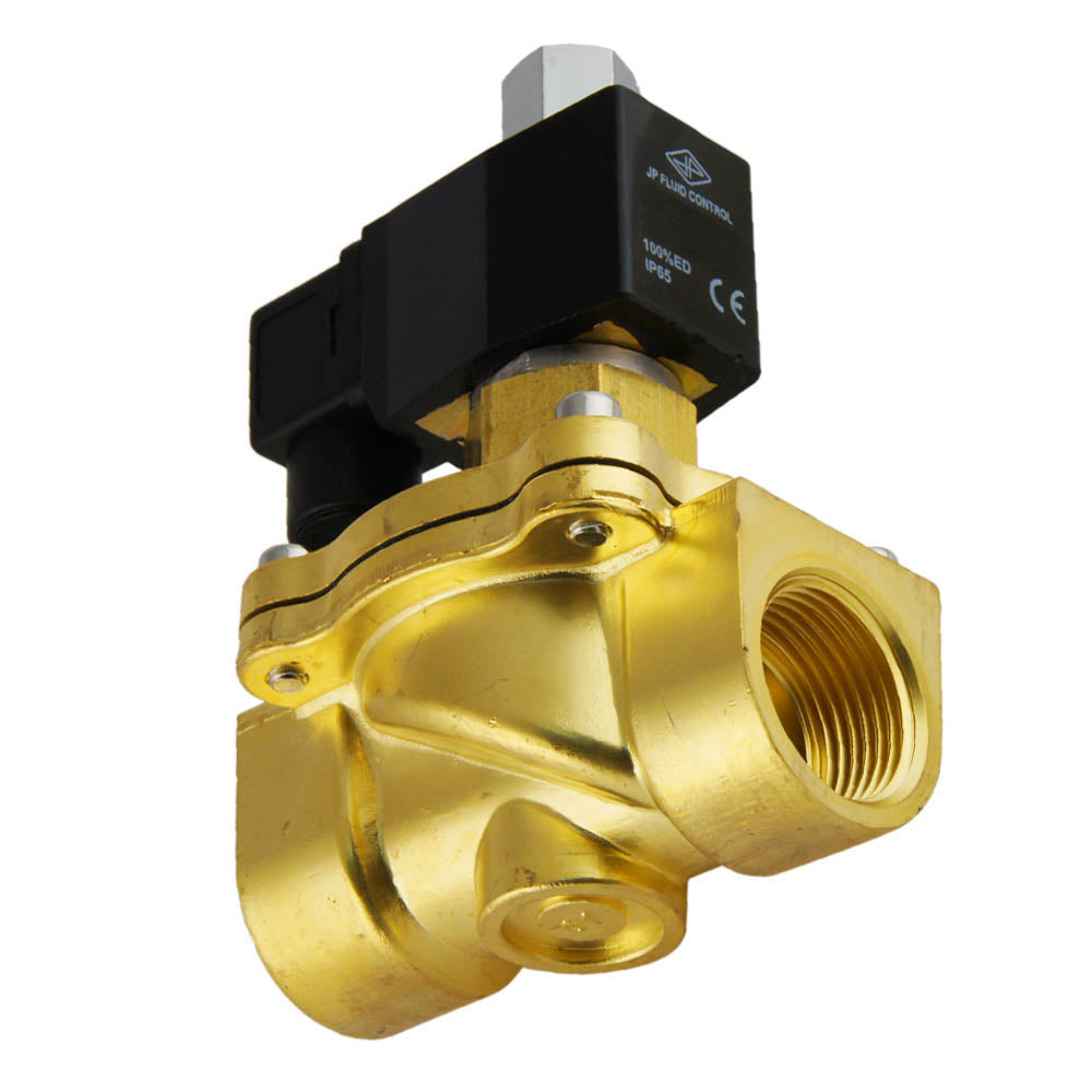Magnetventil DF-SB 1'' NO Messing FKM 0-5bar 380V AC