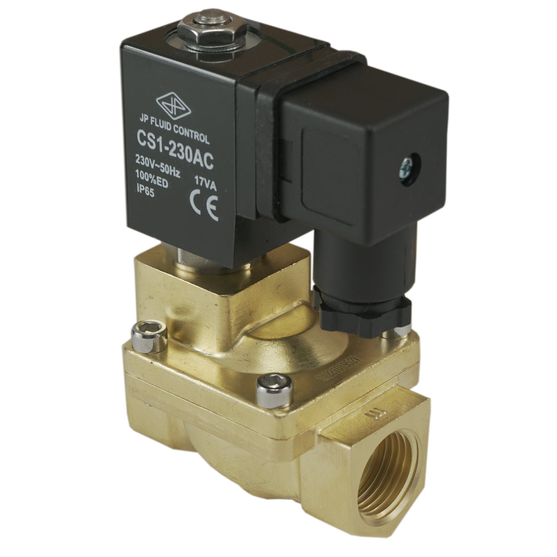 Magnetventil ST-IA 3/8'' Messing FKM 0,5-16bar 12V DC