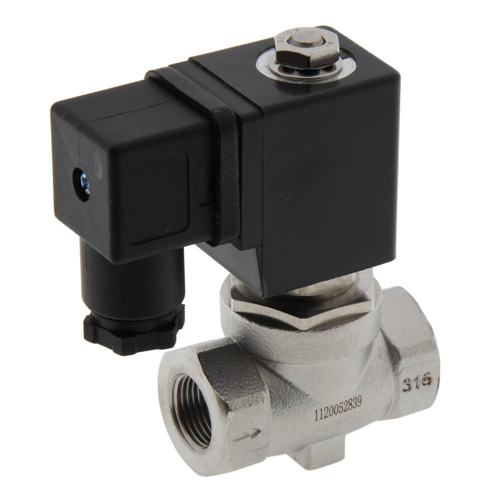 Magnetventil ST-SA 3/8'' NPT aus Edelstahl EPDM 0-16bar 230V AC
