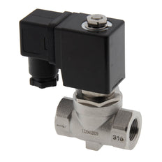Magnetventil ST-SA 3/8'' Edelstahl FKM 0-10bar 12V DC