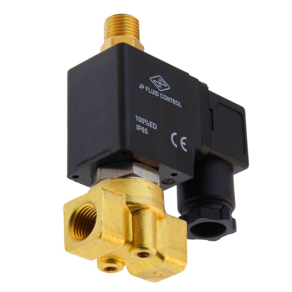 Magnetventil TW-DA 1/4'' 3/2 Wege NC Messing EPDM 0-5bar 230V AC