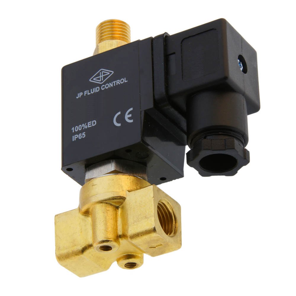 Magnetventil TW-DA 1/4'' 3/2 Wege NC Messing EPDM 0-5bar 230V AC