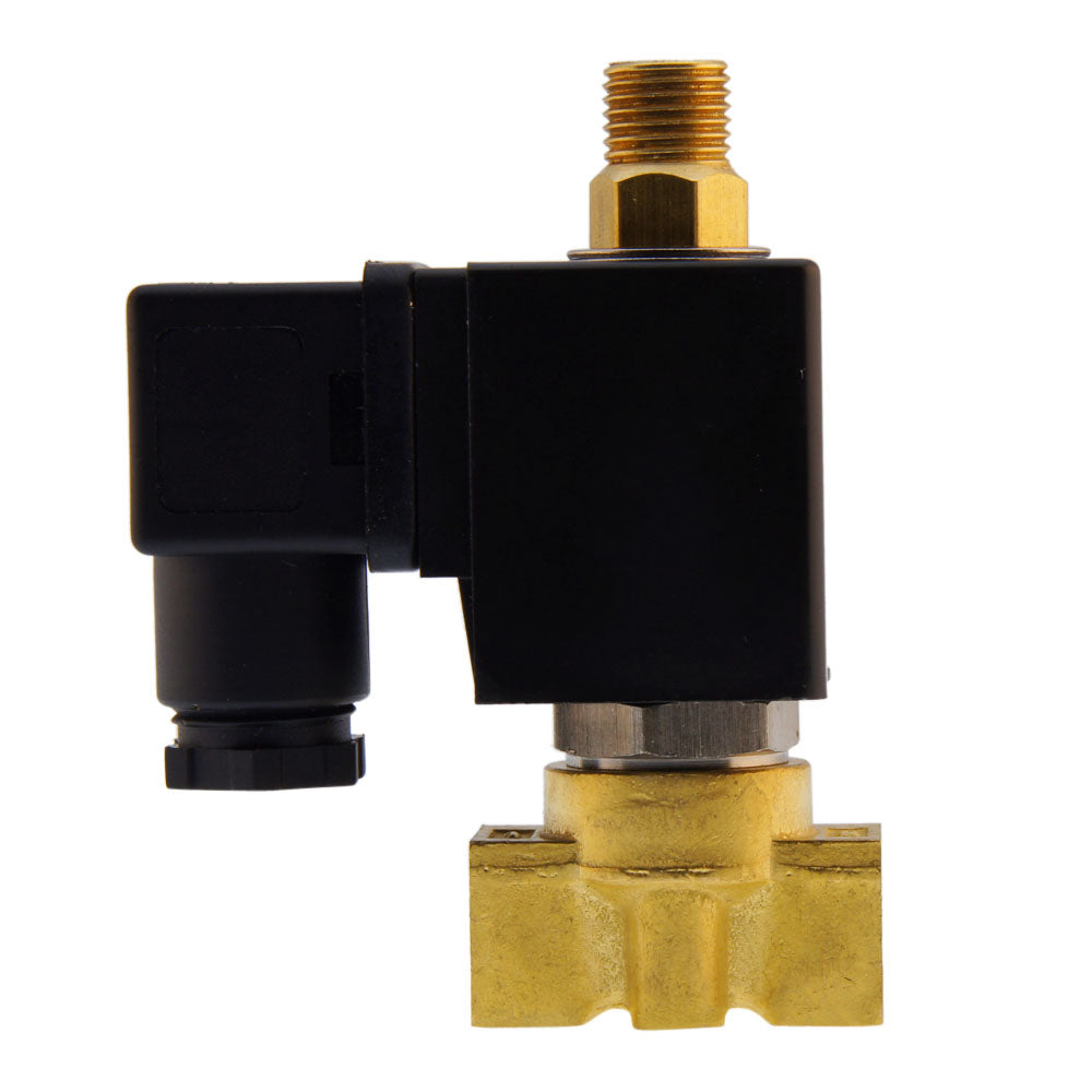Magnetventil TW-DC 1/8'' 3/2 Wege DI Messing FKM 0-8bar 12V DC
