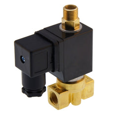 Magnetventil TW-DD 1/4'' 3/2 Wege UN Messing FKM 0-2,5bar 24V DC