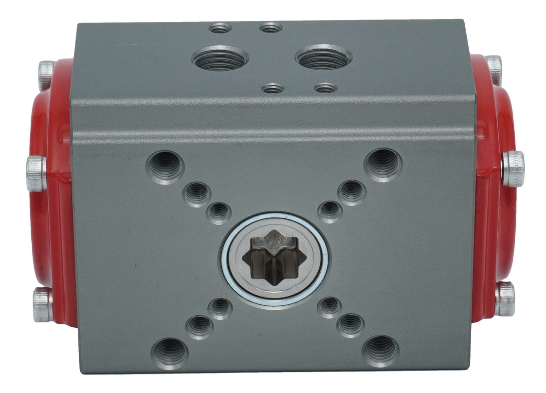 Pneumatischer Schwenkantrieb Zahnstange-Ritzel Federschließend 421.7Nm @ 6bar F10/F12 NPT Gewinde - PR11A-N