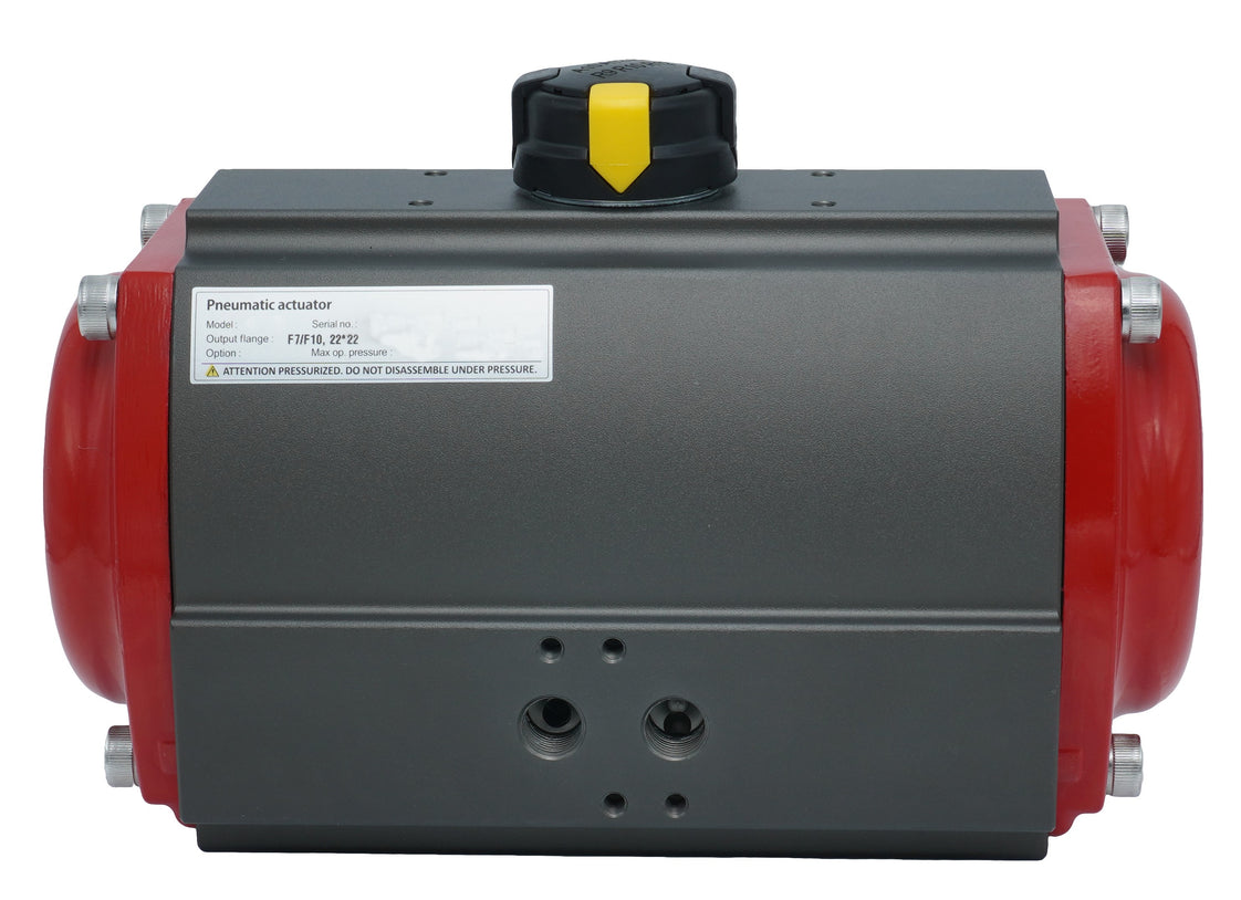 Pneumatischer Schwenkantrieb Zahnstange-Ritzel Doppelt Wirkend 676.8Nm @ 6bar F10/F12 - PR11D