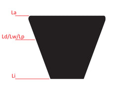 Classic Imperial V-belt Z58 10x6 Li-1475mm Ld-1497mm DIN 2215