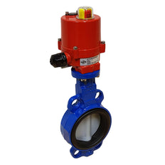DN80 (3 inch) 230VAC Lug Electric Butterfly Valve GGG40-Stainless Steel-NBR - BFLL