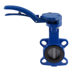DN65 (2-1/2 inch) PN16 Wafer Butterfly Valve GG25-Stainless steel-NBR