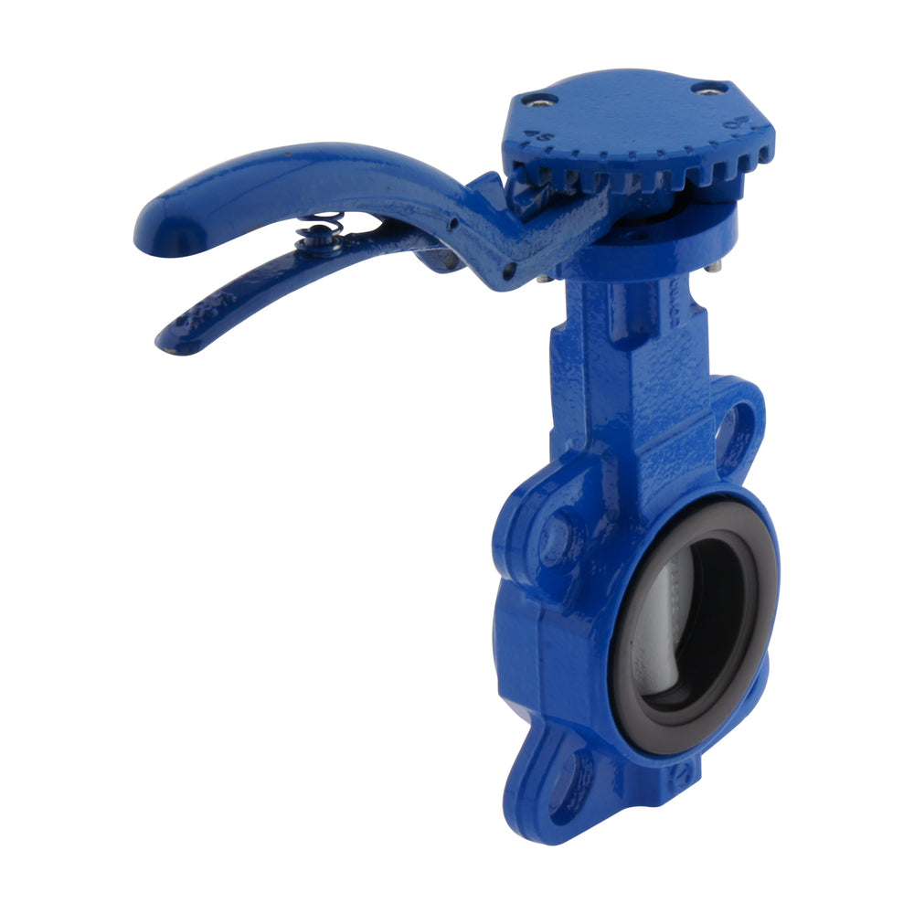 DN65 (2-1/2 inch) PN16 Wafer Butterfly Valve GG25-GGG40 polyamide-coated-EPDM