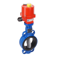 DN65 (2-1/2 inch) 12VAC Wafer Electric Butterfly Valve Stainless Steel-Stainless Steel-EPDM - BFLW