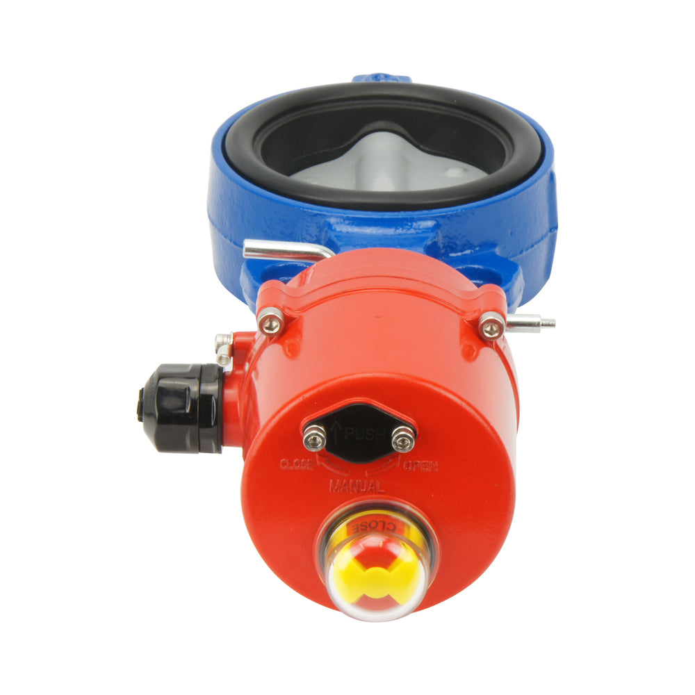 Elektrische Absperrklappe mit Zwischenflansch DN65 (2-1/2 Zoll) 24VDC GGG40-Gusseisen-EPDM - BFLW