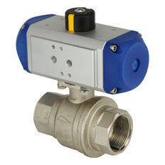 G3/4'' 2-Wege Messing Pneumatischer Kugelhahn Feder offen - BL2BA