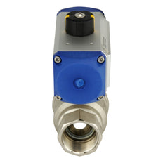 G1'' 2-Wege-Messing Pneumatischer Kugelhahn Feder offen - BL2BA