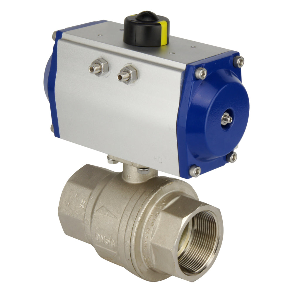 G4'' 2-Wege-Messing Pneumatischer Kugelhahn Feder offen - BL2BA