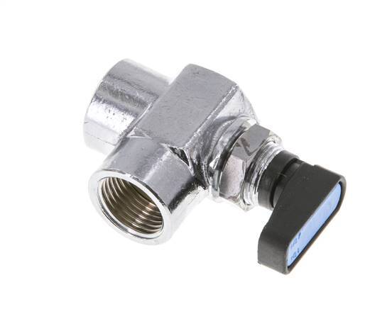 G 3/8 Zoll kompakter 2-Wege-Winkelkugelhahn aus Messing