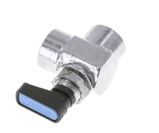 G 3/8 Zoll kompakter 2-Wege-Winkelkugelhahn aus Messing