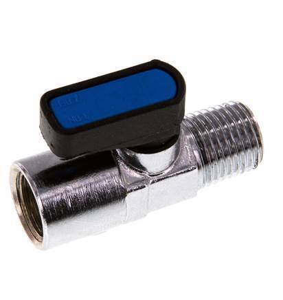 Männlich bis weiblich R/Rp 1/4 Zoll 2-Wege-Messing Mini-Kugelhahn Compact EN331 Gas 20 Bar