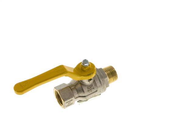 Männlich bis weiblich R/Rp 1/2 Zoll Gas 2-Weg Messing Kugelhahn