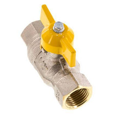 Rp 1/2 Zoll Gas 2-Wege-Schmetterlingsgriff Messing Kugelhahn