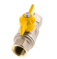 Rp 1/2 Zoll Gas 2-Wege-Schmetterlingsgriff Messing Kugelhahn