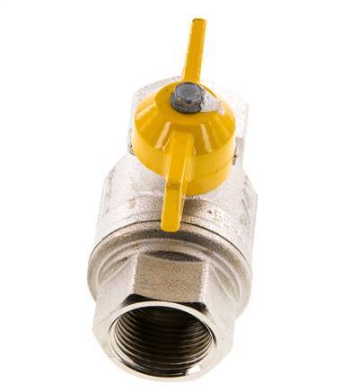 Rp 3/4 Zoll Gas 2-Wege-Schmetterlingsgriff Messing-Kugelhahn