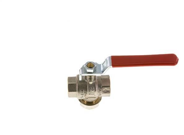 G 1/2 Zoll Integrierter Schmutzfänger 2-Wege-Messing-Kugelhahn