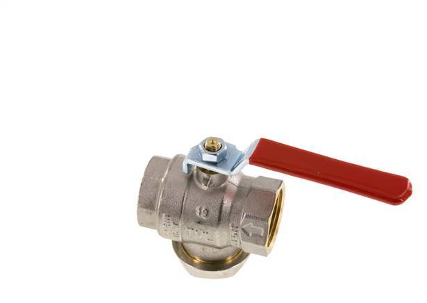 G 1 inch Integrated Strainer 2-Way Brass Ball Valve