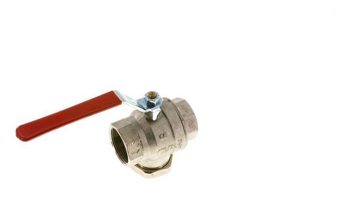 G 1-1/2 Zoll Integrierter Schmutzfänger 2-Wege-Messing-Kugelhahn