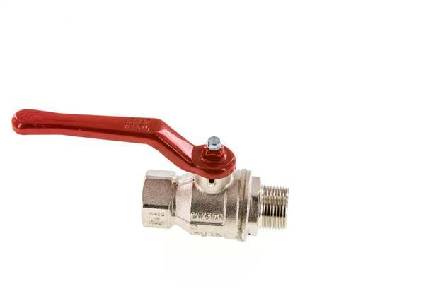 Männlich bis weiblich R/Rp 3/4 Zoll 2-Wege-Messing-Kugelhahn
