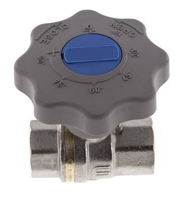 Rp 3/4 Zoll Soft Close Handrad Gas und Wasser 2-Wege-Kugelhahn aus Messing