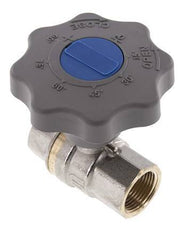 Rp 3/4 Zoll Soft Close Handrad Gas und Wasser 2-Wege-Kugelhahn aus Messing