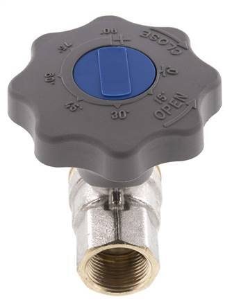 Rp 3/4 Zoll Soft Close Handrad Gas und Wasser 2-Wege-Kugelhahn aus Messing