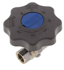 Rp 3/8 Zoll Soft Close Handrad Gas und Wasser 2-Wege-Kugelhahn aus Messing
