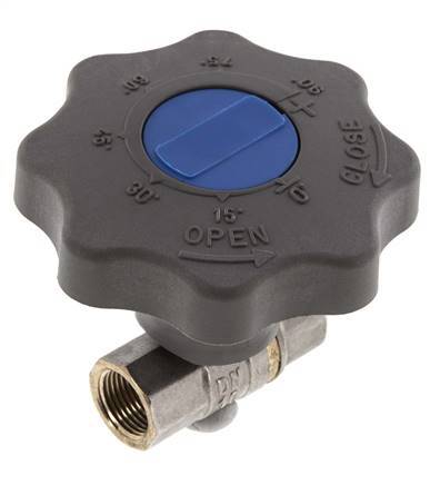Rp 3/8 Zoll Soft Close Handrad Gas und Wasser 2-Wege-Kugelhahn aus Messing