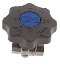 Rp 3/8 Zoll Soft Close Handrad Gas und Wasser 2-Wege-Kugelhahn aus Messing