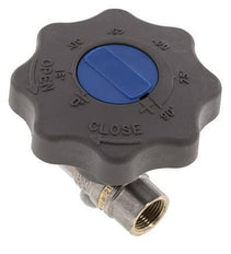 Rp 3/8 Zoll Soft Close Handrad Gas und Wasser 2-Wege-Kugelhahn aus Messing