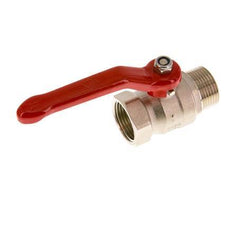Male To Female R/Rp 1 inch Compact PN 25 2-Way Brass Ball Valve