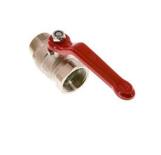 Außengewinde zu Innengewinde R/Rp 1-1/4 Zoll Kompakt PN 25 2-Wege-Messingkugelhahn