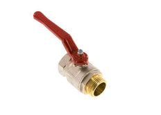 Männlich bis weiblich G/G 1 Zoll kurzes Design 2-Wege-Messing-Kugelhahn