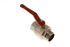 Außengewinde zu Innengewinde G/G 1-1/2 Zoll kurze Ausführung 2-Wege-Kugelhahn aus Messing