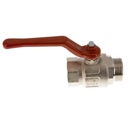 Außengewinde zu Innengewinde G/G 1-1/4 Zoll kurzes Design 2-Wege-Messing-Kugelhahn