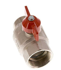 Männlich bis weiblich G/G 1-1/4 Zoll Schmetterling Griff kurzes Design 2-Wege-Messing-Kugelhahn