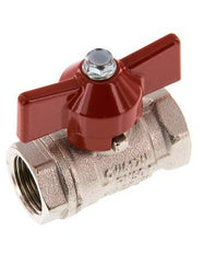 G 3/8 Zoll Schmetterlingsgriff Kompakt 2-Wege-Kugelhahn aus Messing