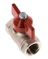 G 3/8 Zoll Schmetterlingsgriff Kompakt 2-Wege-Kugelhahn aus Messing