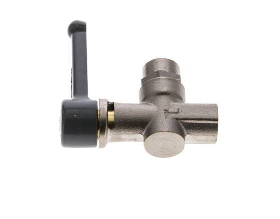 G 1/8 Zoll 2-Weg rechtwinkliges Kugelventil aus Messing